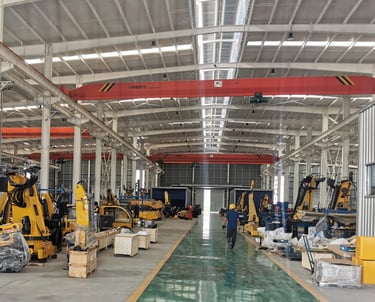 Assembly workshop of truck-mounted crane suppliers