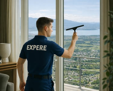 Nettoyage vitres et panneaux solaires à Grilly