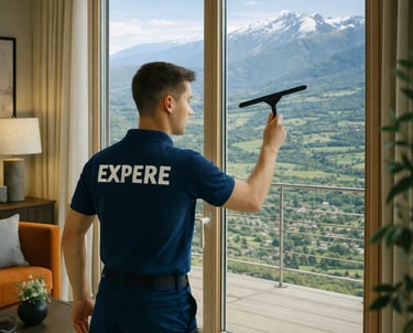 Nettoyage vitres et panneaux solaires à Mijoux