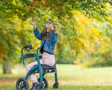 Girl setting under the tree