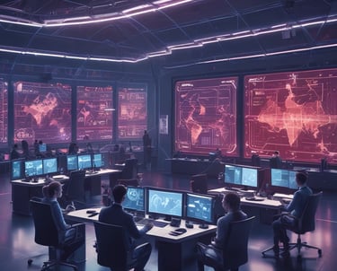 A chaotic chalkboard filled with various symbols, numbers, and text related to hacking. Words like 'HACKER', 'ATTACK', and 'UPLOAD' are prominently visible amidst a jumble of codes and cryptic symbols. The board conveys an atmosphere of mystery and complexity, reminiscent of a hacker's workspace.