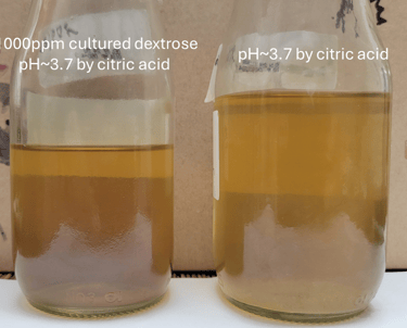 herbal tea preserved by cultured dextrose