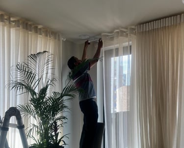 Curtain installation