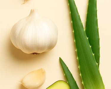 Garlic & Aloe Vera & Avocado