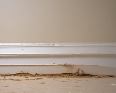 A small wooden insect house is nestled among lush green foliage and leaves, positioned against the trunk of a large tree. Surrounding the setup is a wooden fence, all contributing to a natural, serene garden setting.