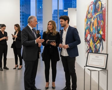 Art Advisor negotiating and selling art | ARQA ART FAIR 
