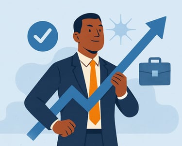 Modern recruiter using data and tools for smart, tech-enabled recruitment solutions.