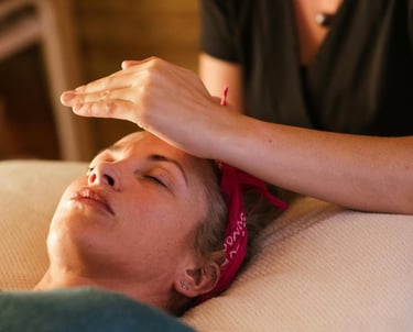 An image of a woman receiving Healing Energy Therapies / Energy Healing Therapies.