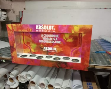 customized high resolution graphics for light weight counter top unit
