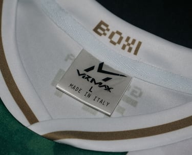 Dettagli colletto maglia gara Home Gonnesa Calcio a 5 by Virmax