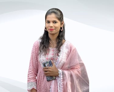 "Profile picture of a female home tutor committed to helping students succeed in academics."