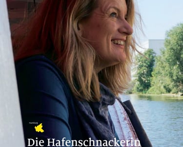 Ein Bild vom Titelbild des ADAC Motorwelt-Artikels "Die Hafenschnackerin""