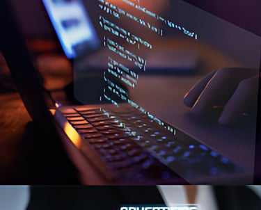 a person typing on a laptop computer screen