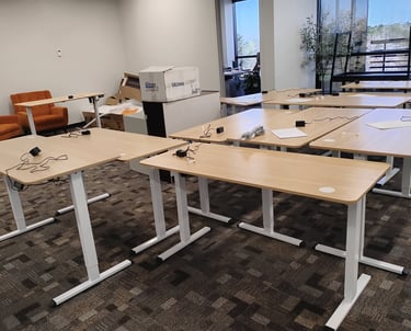Professional office desk and workstation assembly service in Lawrenceville, GA