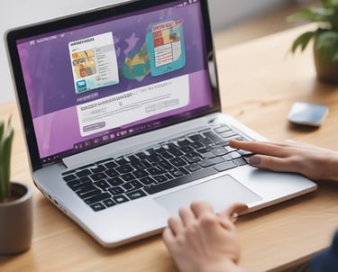 A group of students participating in a virtual class.