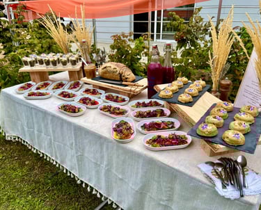 buffet brunch éphémère événement Ô Miracle traiteur Végétarien Végétal Végan