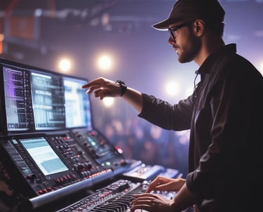 A team discussing project details using modern technology.