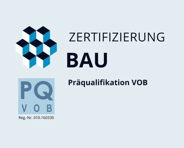 PQ-VOB Zertifizierung Bau – UFT Bau GmbH Tiefbau Berlin