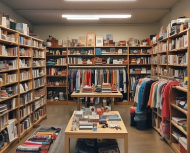 A vibrant community gathering showcasing local artisans and farmers.