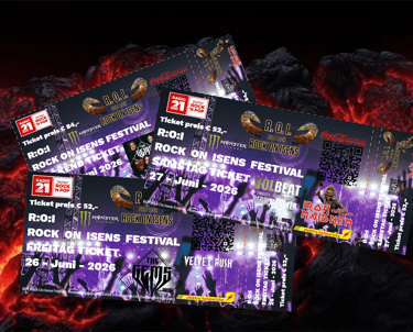 a bunch of tickets for rock'n'roll tickets