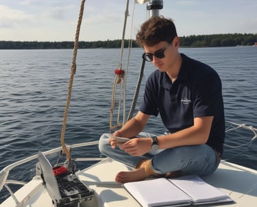 A group of students engaged in a field study.