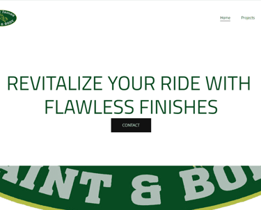 Creations and Solutions: Walter James Paint & Body website nail