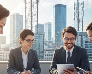 Team Unterstützt Kunde vor Ort bei Planung und Vertragsangelegenheiten im persönlichen Gespräch 