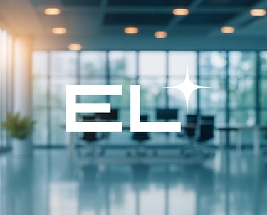 Bureau propre à Lyon avec le logo Entretien Lyon, société de nettoyage professionnel
