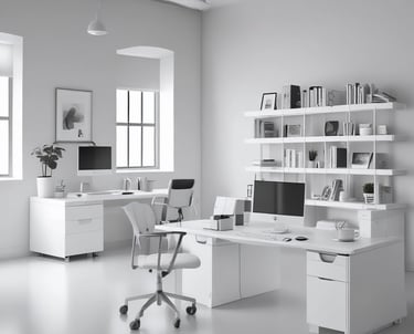 white and black abstract painting