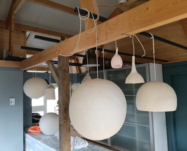 wollen hanglampen groot en klein