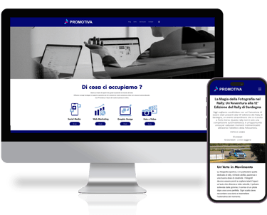 un computer ed un telefono che mostrano il contenuto del blog Promotiva sullo schermo