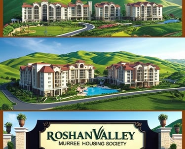 a sign for roshhan valley housing