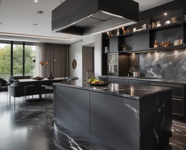 Modern Italian kitchen with high-end cabinetry