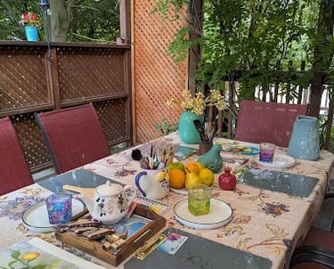 cyan myna mindfulness and watercolor workshop - Richmond hill ,ontario