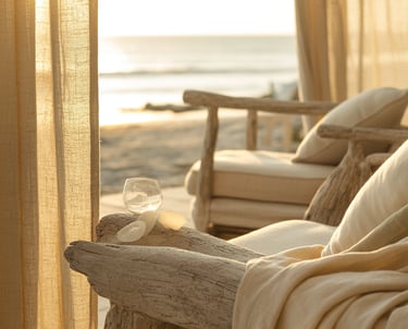 a couch with a blanket on it