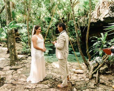 Cenote Symbolic ceremony Playa el carmen
