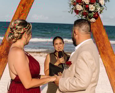 Symbolic ceremony Riviera maya