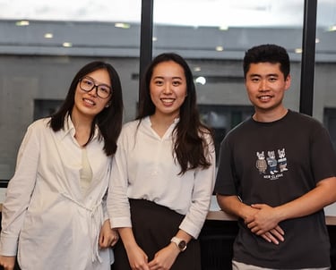 Attendees networking at Bridge City Connections event.