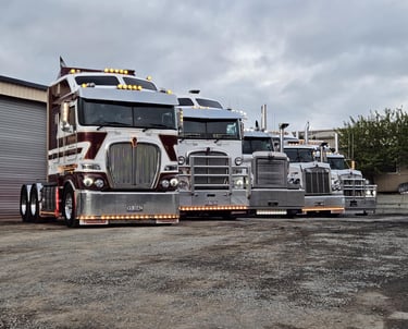 Some of the Heywood Freightlines fleet