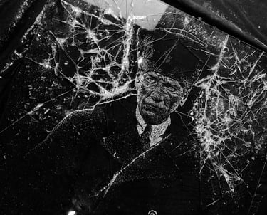 Broken Glass Art Mustafa Kemal Ataturk
