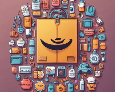 an orange smile on a black background