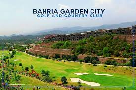 a golf course at bahriia garden city