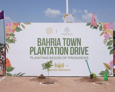 a sign that says,'plant a tree in the middle of a sign that