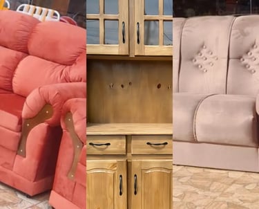 a couch and a chair in a room