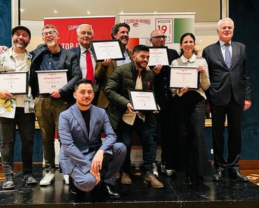Premio Gambero rosso 2023  restaurante italiano Santa Maria Bogotá