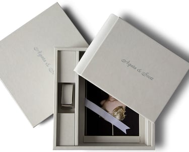 Coffret Box Album + cle USB avec tirages photo
