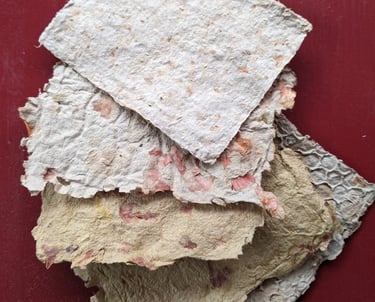 handmade recycled paper