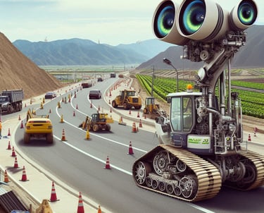 AI road constraction