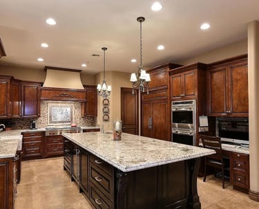 Luxury Scottsdale kitchen remodel with custom cabinetry