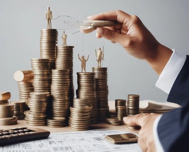 A professional team meeting discussing financial strategies.